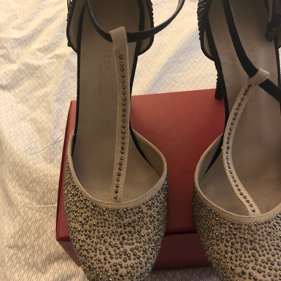 Zara Rhinestone heels- size 41/10 NWT - Picture 2 of 5